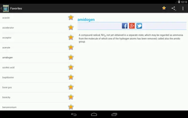 Chemistry Dictionary. Glossary android App screenshot 1